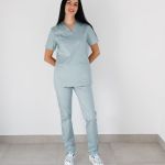 Damski komplet medyczny Topaz w kolorze jasno miętowym