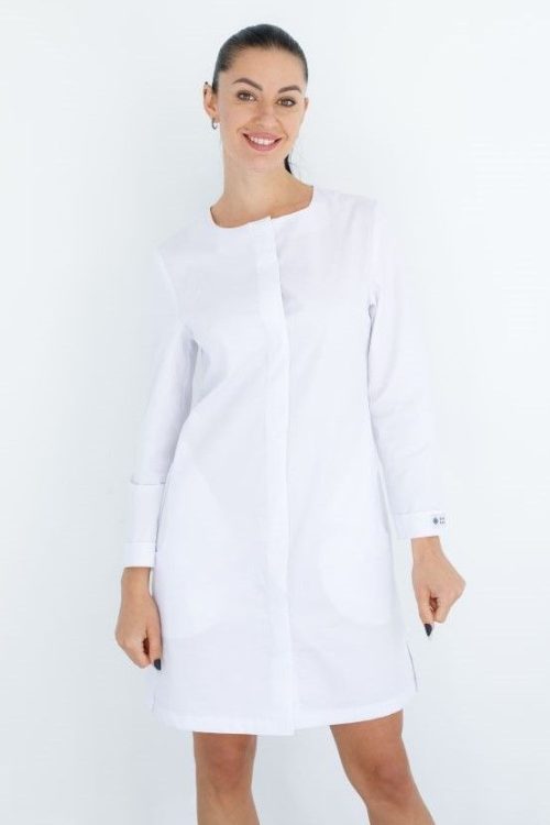 Fartuch medyczny damski Żaklin w kolorze białym