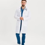 Fartuch medyczny męski Berlin w kolorze białym