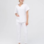 Komplet medyczny damski Arizona w kolorze białym