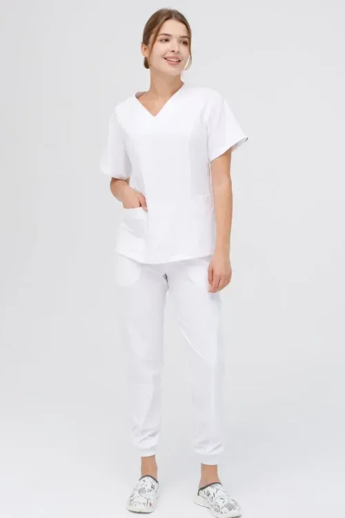 Komplet medyczny damski Arizona w kolorze białym