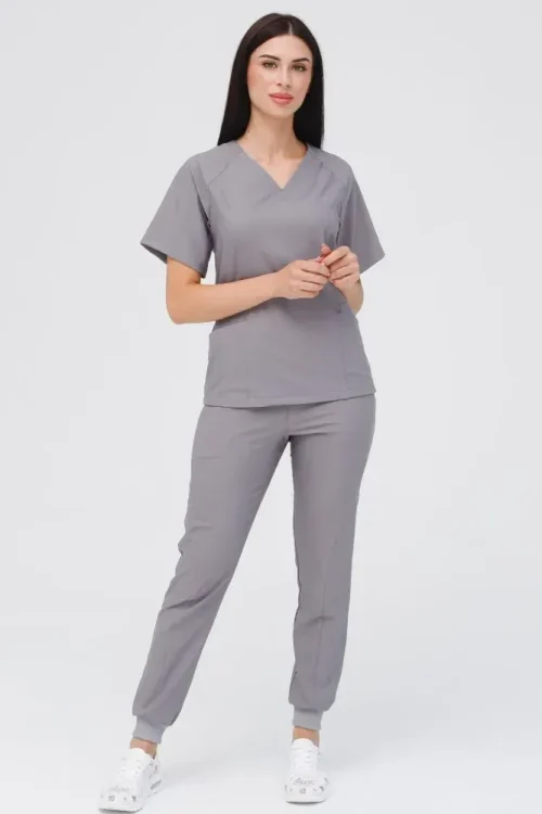 Komplet medyczny damski Arizona w kolorze szarym