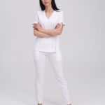 Komplet medyczny damski Rio w kolorze białym