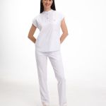Komplet medyczny damski Sydney w kolorze białym