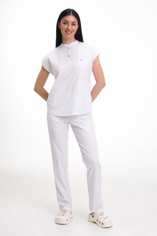 Komplet medyczny damski Sydney w kolorze białym