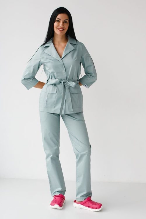 Medyczny komplet damski dwuczęściowy Cape Town w kolorze jasno miętowym