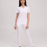 Komplet medyczny damski Marcel w kolorze białym