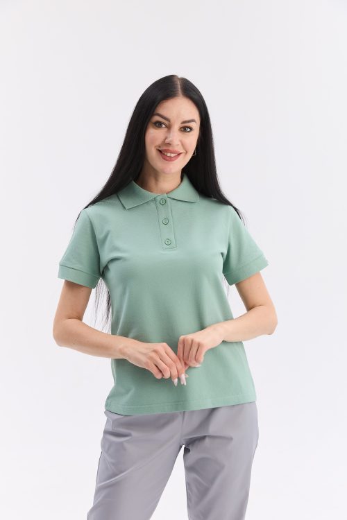 Damskie polo medyczne jasnozielone NEW