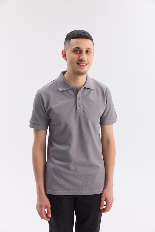Męskie polo medyczne jasnoszare NEW