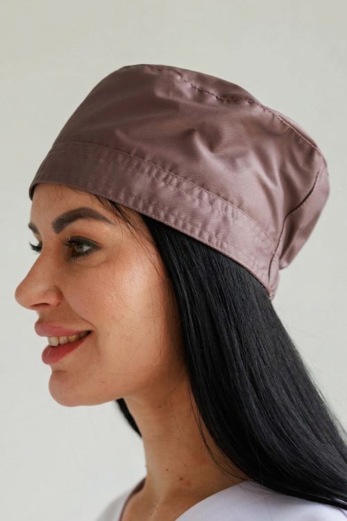 Klasyczny czepek medyczny w kolorze kakao (Elite Stretch)