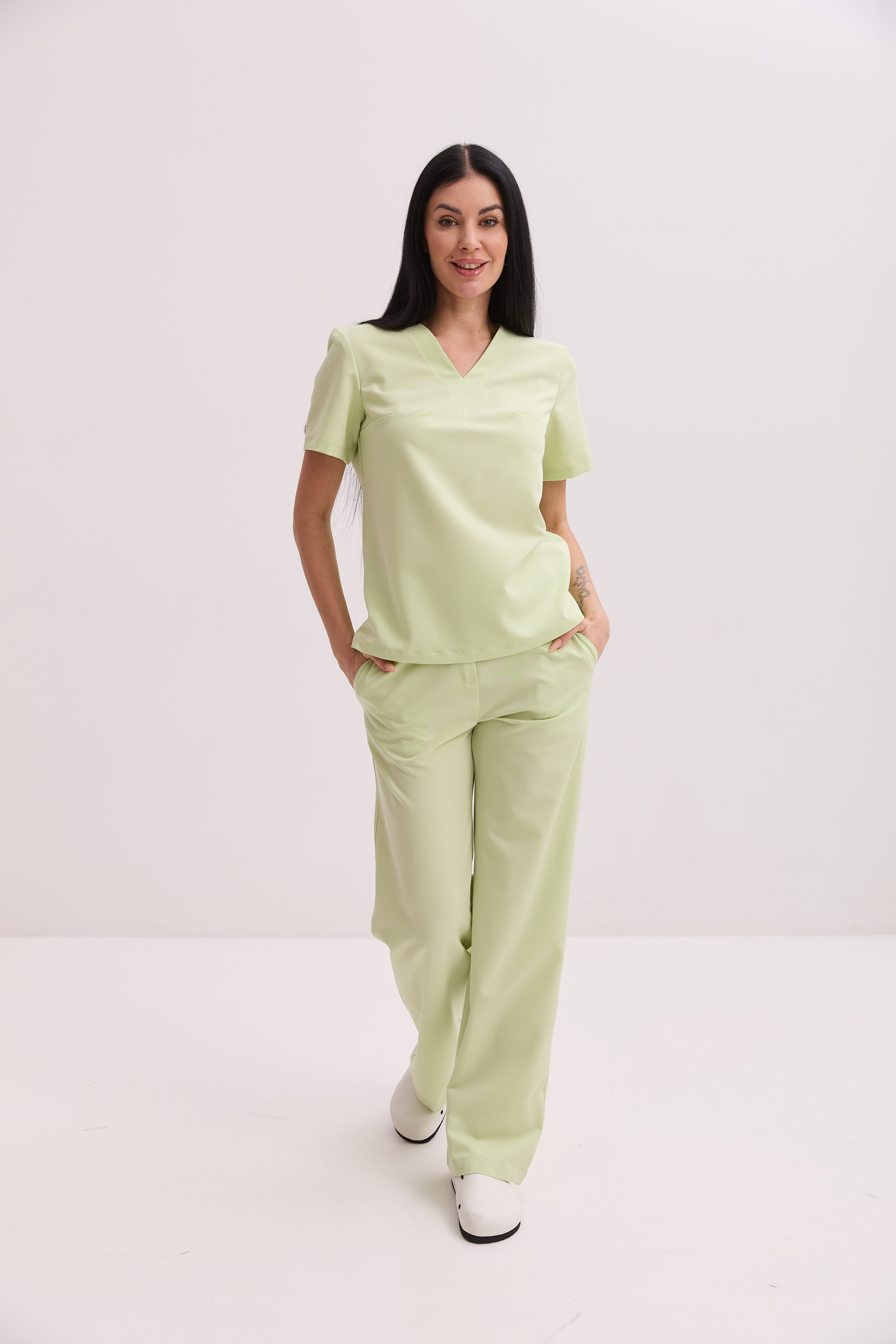 Damski strój medyczny Savanna w kolorze lime