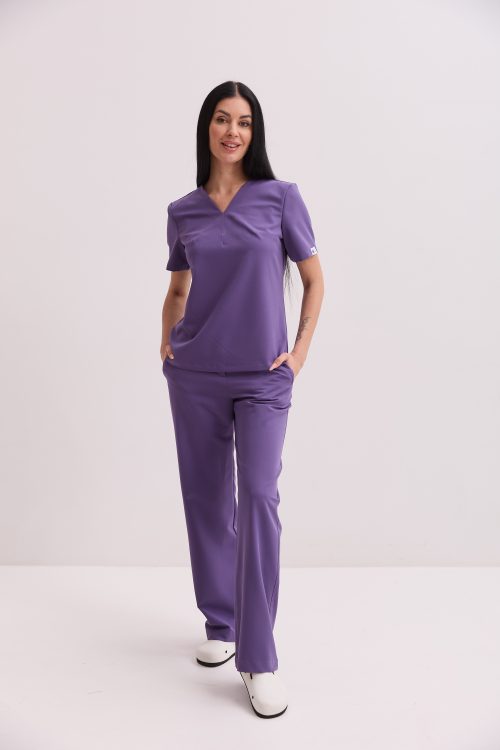 Damski strój medyczny Savanna w kolorze lawendowym
