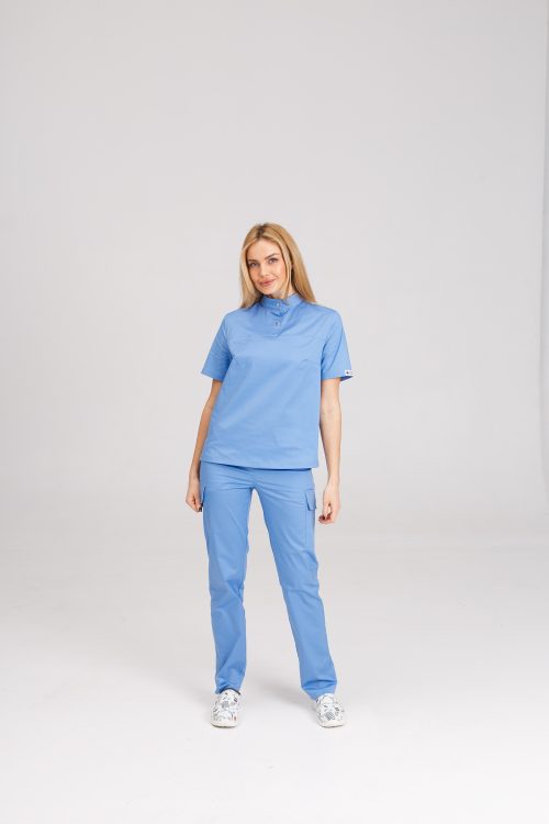 Komplet medyczny damski Denver w kolorze niebieskim