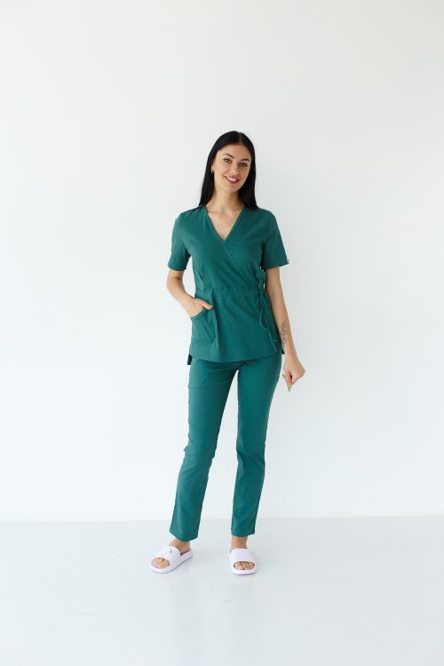 Komplet medyczny damski Rio w kolorze zielonym
