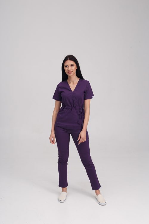 Komplet medyczny damski Rio w kolorze fioletowym