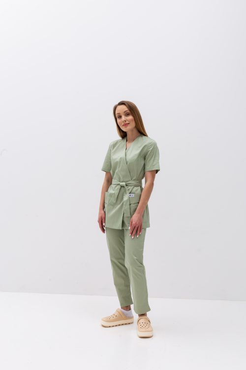 Komplet damski Kioto  w kolorze pistacjowym
