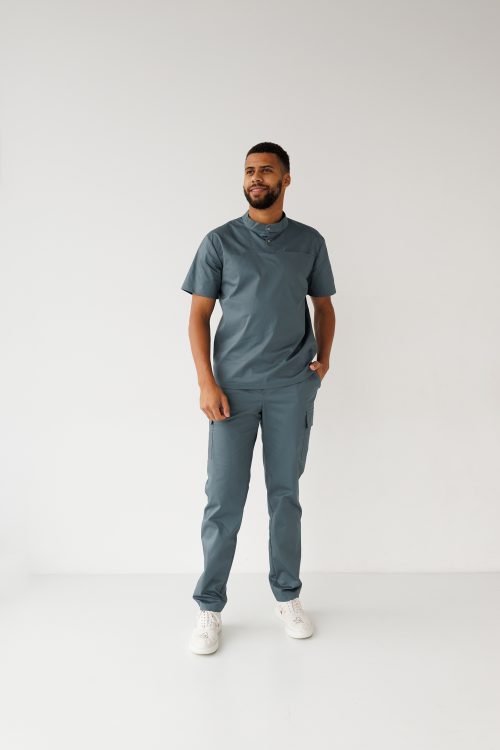Męski strój medyczny Denver w kolorze jadeitu